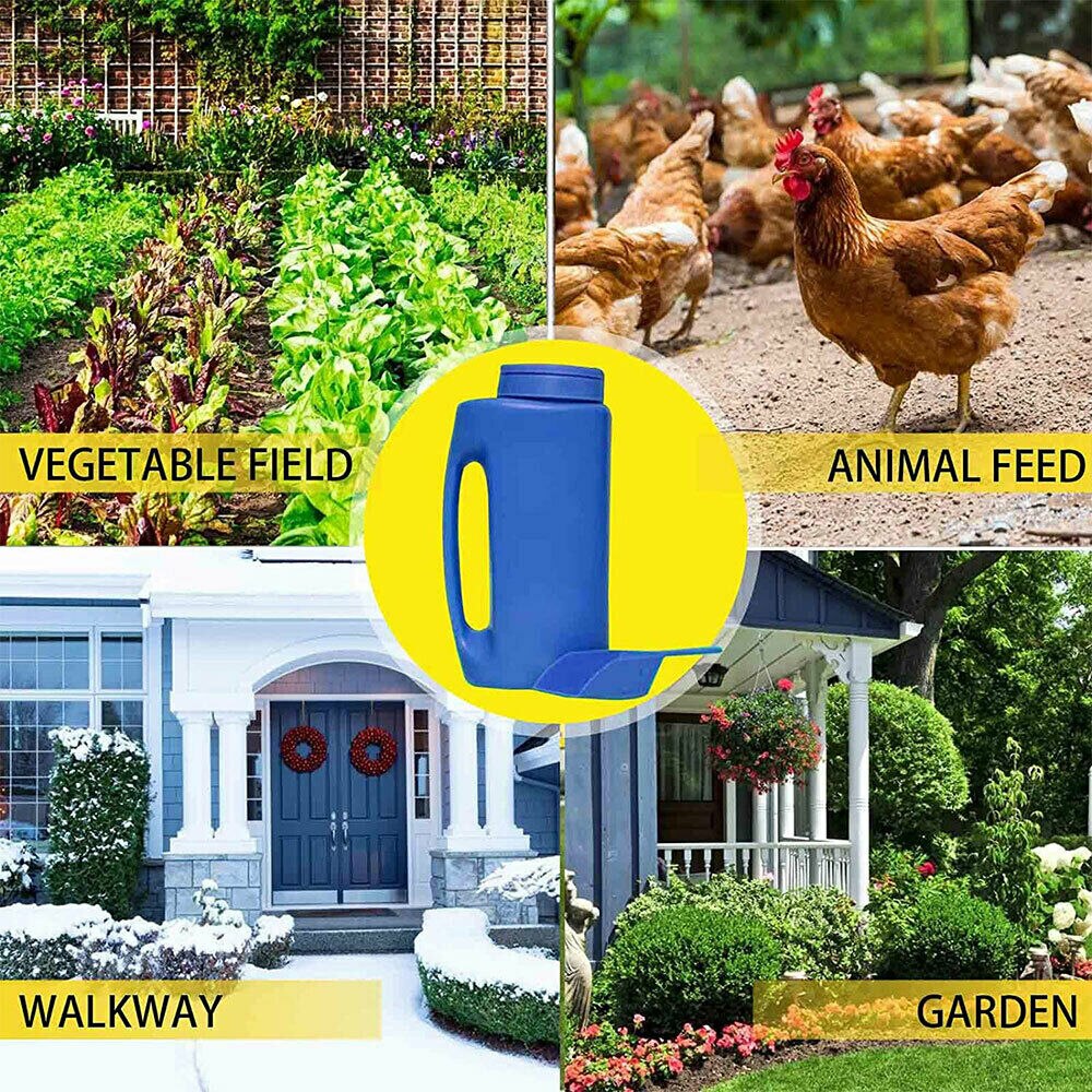 Multifunction Hand Held Spreader Adjustable Hole Size Lawn Fertilizer For Seed Fertilizer Pot Fertilizer Salt Bottle Sprinkler