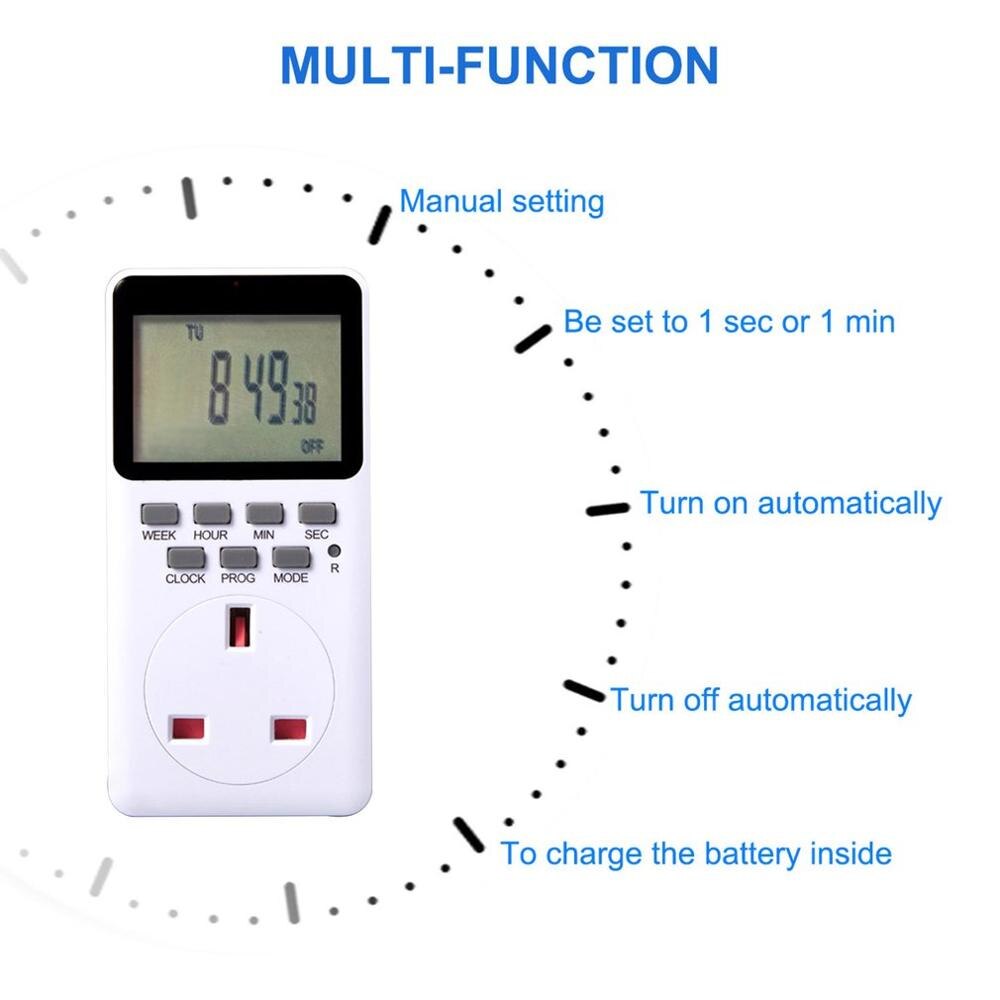 Intelligente Digitale Display Socket Timing Schakelaar Huishouden Timing Socket Smart Socket Elektronische Digitale Timer