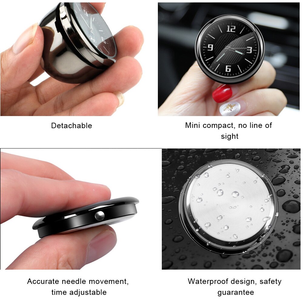 Auto decoratie elektronische meter auto klok uurwerk auto interieur ornament auto sticker horloge interieur in auto accessoires