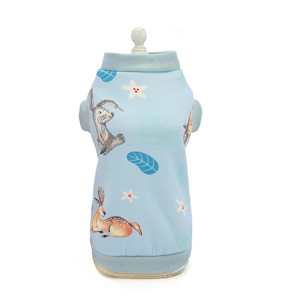 Bonito imprimir pequeno cão casaco inverno quente roupas para animais de estimação para chihuahua shih tzu moletom filhote de cachorro gato pulôver cães animais de estimação roupas: 3 / S