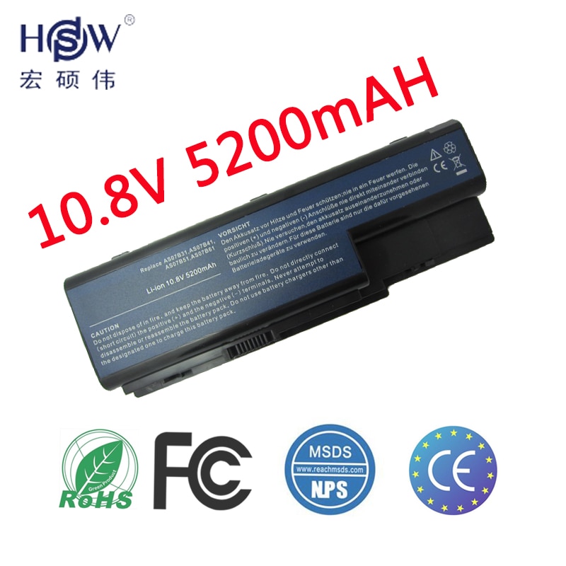 HSW Laptop Battery For Acer Aspire 5520 5720 5920 6920 6920G 7520 7720 7720G 7720Z AS07B31 AS07B41 AS07B42 AS07B72 CONIS72