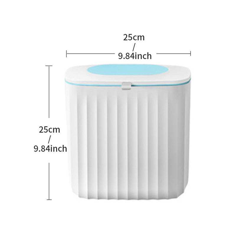 Joboys – poubelle de toilette Ultra-étroite, seau de rangement mural avec couvercle, panier de papier toilette, Type coulissant: Bourgogne