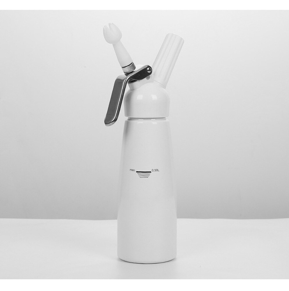 Aluminium Kaffee Nachtisch Schlagsahne Spender Butter Schläger Schaum 250/500mL: 250ml Weiß