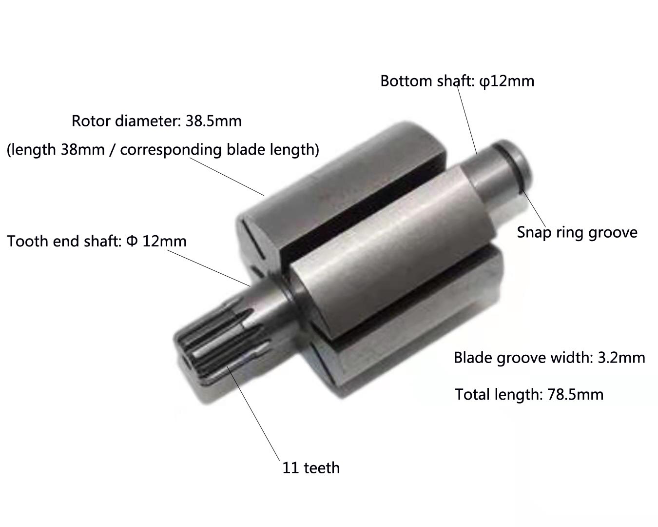 1/2 "131S-EA Ingersoll IR 231C Llave de impacto de aire partes Rotor placa paleta teclas de tipo martillo jaula conductor cuadrado interruptor Pin