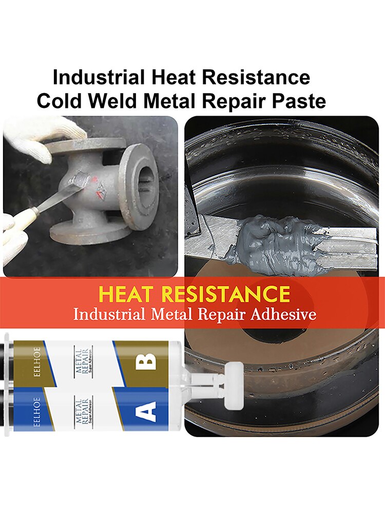 1PC Permanent Metal Repair Paste Set 50 Industrial Repair Paste Glue Heat Resistance Cold Weld Metal Repair Paste Original