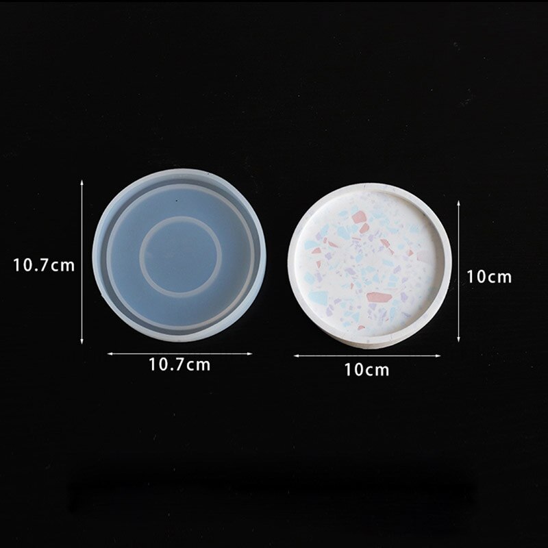 Lastryko taca silikonowa świeca zapachowa podstawa taca betonowa tynk forma w kształcie tacy Jesmonite forma okrągła owalna kwadratowa płyta: G