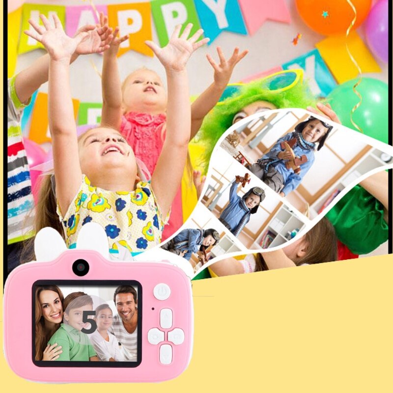 2.0’’ IPS Screen Time Lapse Function Cartoon Video Camera Camcorder 1080P Toy Video Camera AI Focus Mini Digital Camera