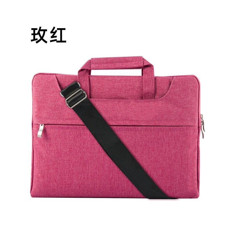 Bolso de hombro para ordenador portátil, bolso de oficina, bolso de cuero para ordenador portátil, Bolsa lateral para hombre: 15 15inch