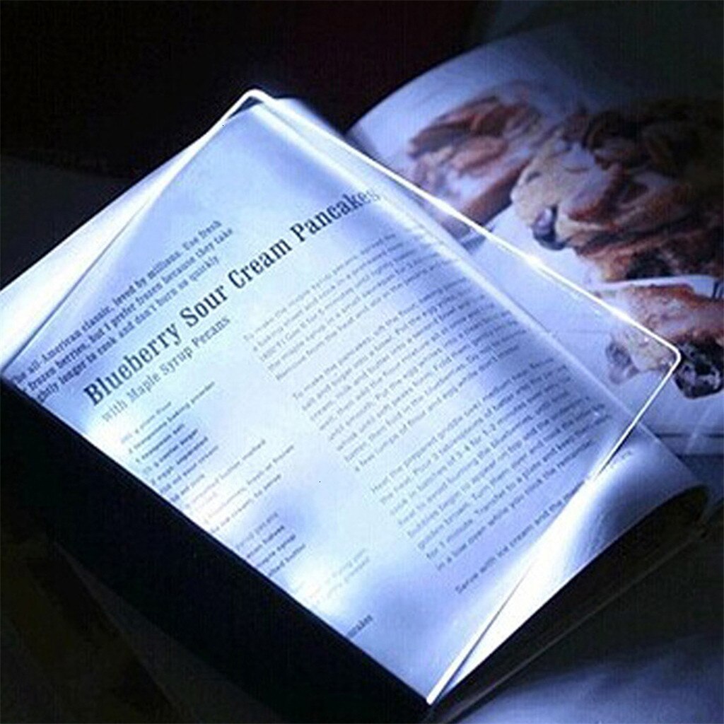 tablero de luz de libro placa plana LED Panel de protección de los ojos Luz de visión nocturna luz de lectura portátil dormitorio LED lámpara de escritorio