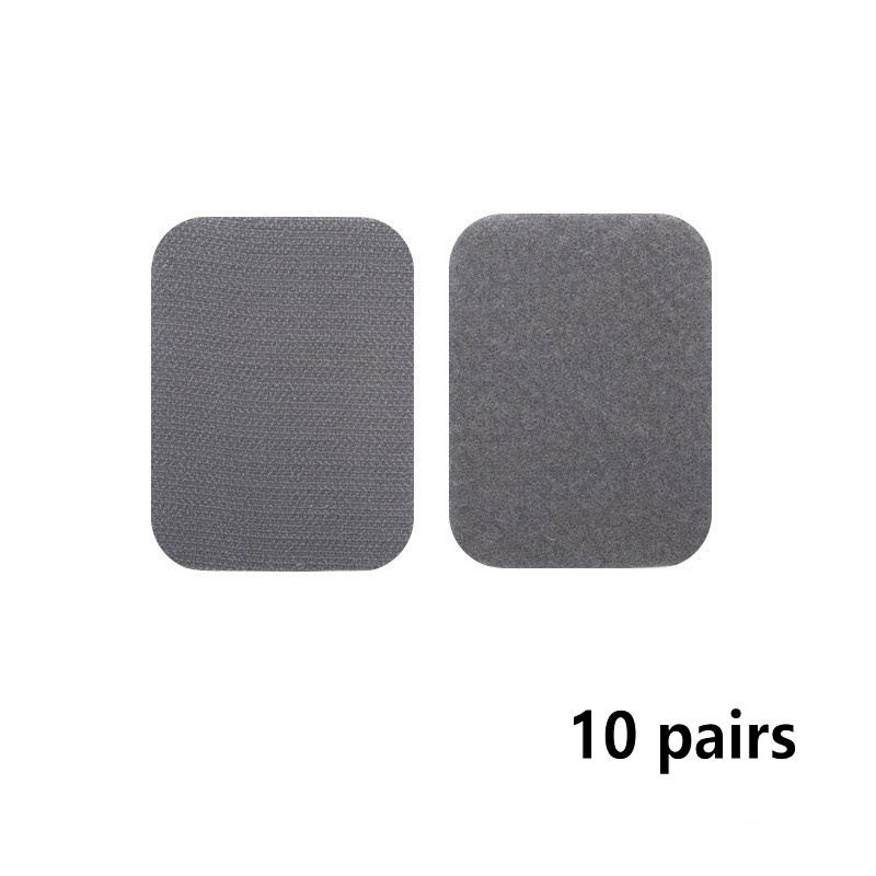 10 paia/set biadesivo antiscivolo foglio di fissaggio adesivo divano tappeto foglio s riutilizzabile autoadesivo antiscivolo adesivo casa prodotti: gray-(6X8cm)