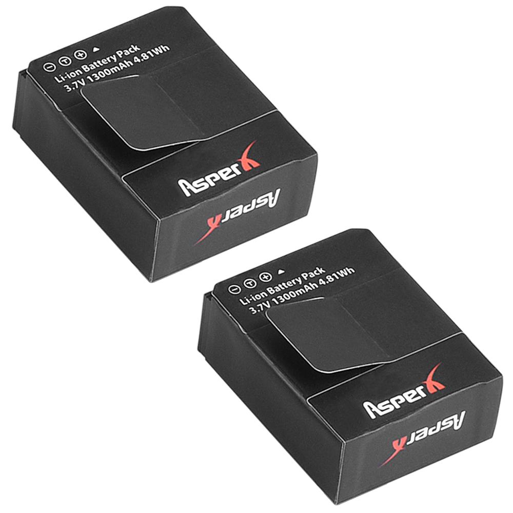 AsperX para GoPro Hero3 Hero3 + hero 3 hero 3 + batería + cargador Dual LCD para go pro AHDBT-301, accesorio de AHDBT-302 para cámara de acción: 2 Batteries