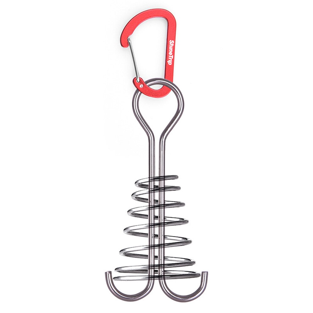 Tienda o toldo a prueba de viento para uso en exteriores, 10 Uds., gancho fijo, hebilla, Tablón, clavos de primavera, gancho fijo, hebilla, accesorios de Camping: Red B 1pc