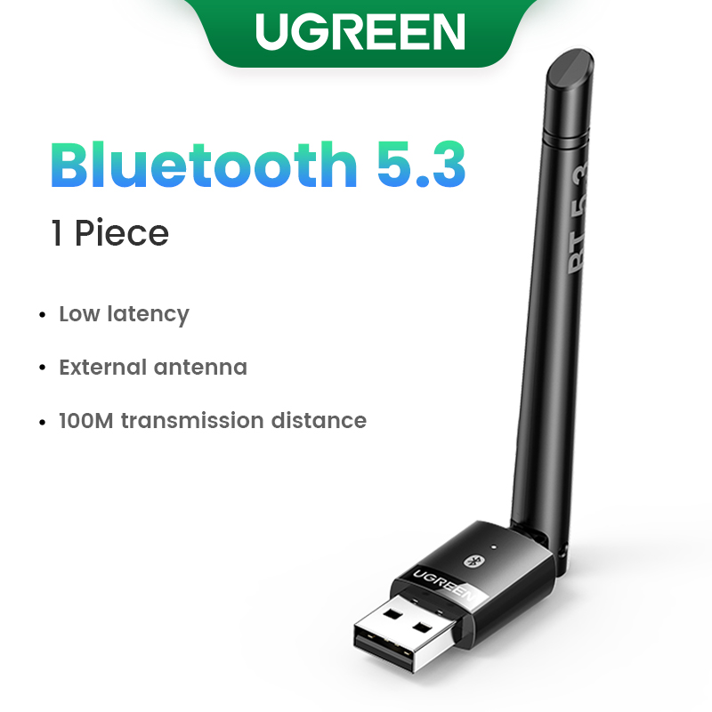 UGREEN USB Bluetooth 5.3 Dongle Adapter for PC Speaker Wireless Mouse Keyboard Music Audio Receiver Transmitter Bluetooth 5.3: Default Title