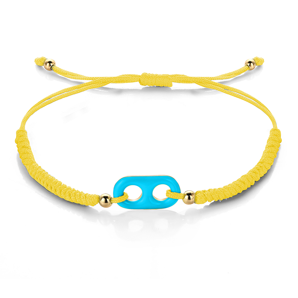 Neue H Schwein Nase Regenbogen Seil Kette Armbinde Für Frau Mann Sommer freundlicher Leuchtstoff Armbänder schmuck: B177-3