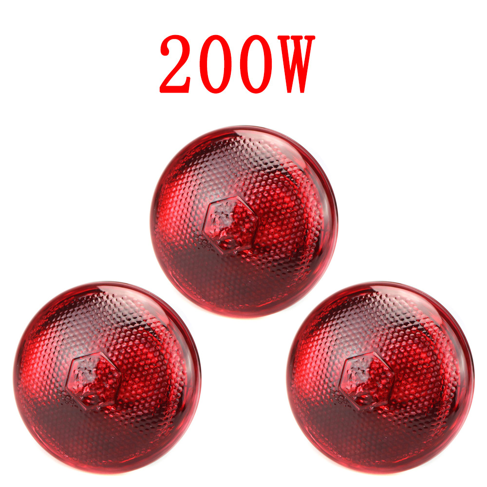 220V Heizung Glühbirne Geflügel Reptil Pflanze Amphibie 100/150/200/275W Heizung Lampe Haustier Vieh infrarot Isolierung Heizung: Dark Grau