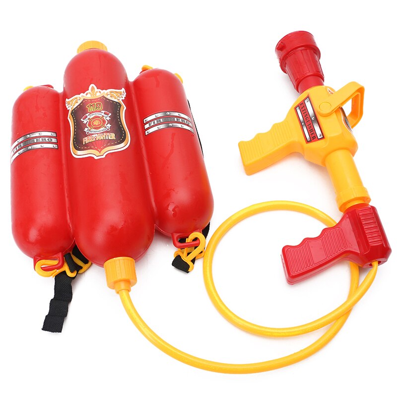 Kinderen Brandweerman Rugzak Nozzle Water Strand Outdoor Speelgoed Brandblusser Soaker 97BE