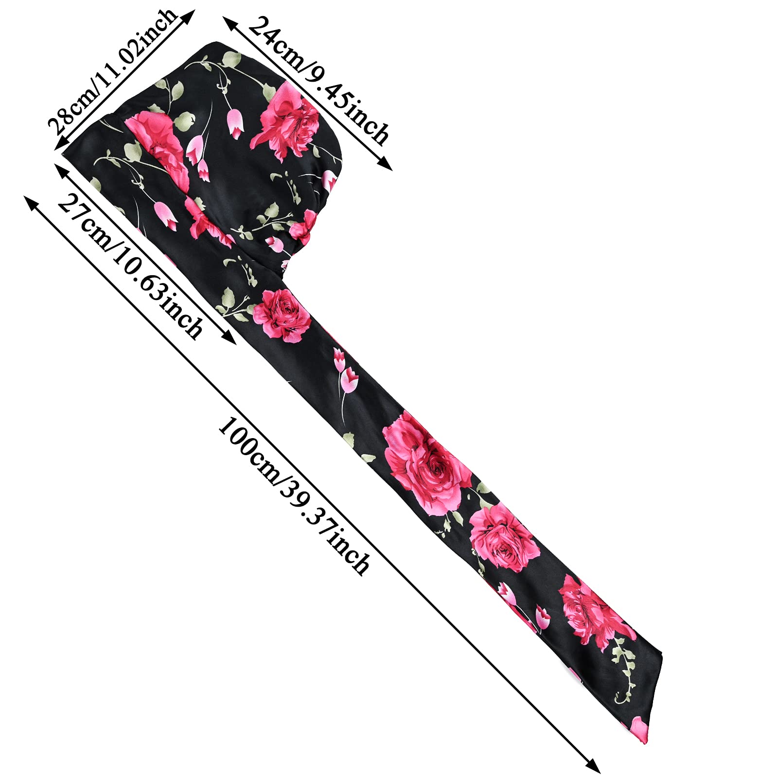 Print afrikansk hatt mjuk satin huvudduk sovmössa turban huvudskydd motorhuv huvudbonader för kvinnor headtie hijab kepsar