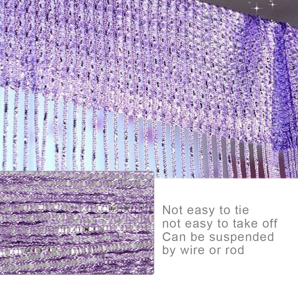 Newest Crystal Curtain Flash Line Shiny Door String Curtain Wall Panel Edge Window Room Divider Blind Tassel Screen