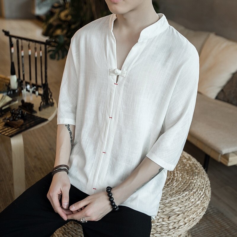 Ropa tradicional china para hombre, estilo de verano, cheongsam TA026, cultura china tradicional