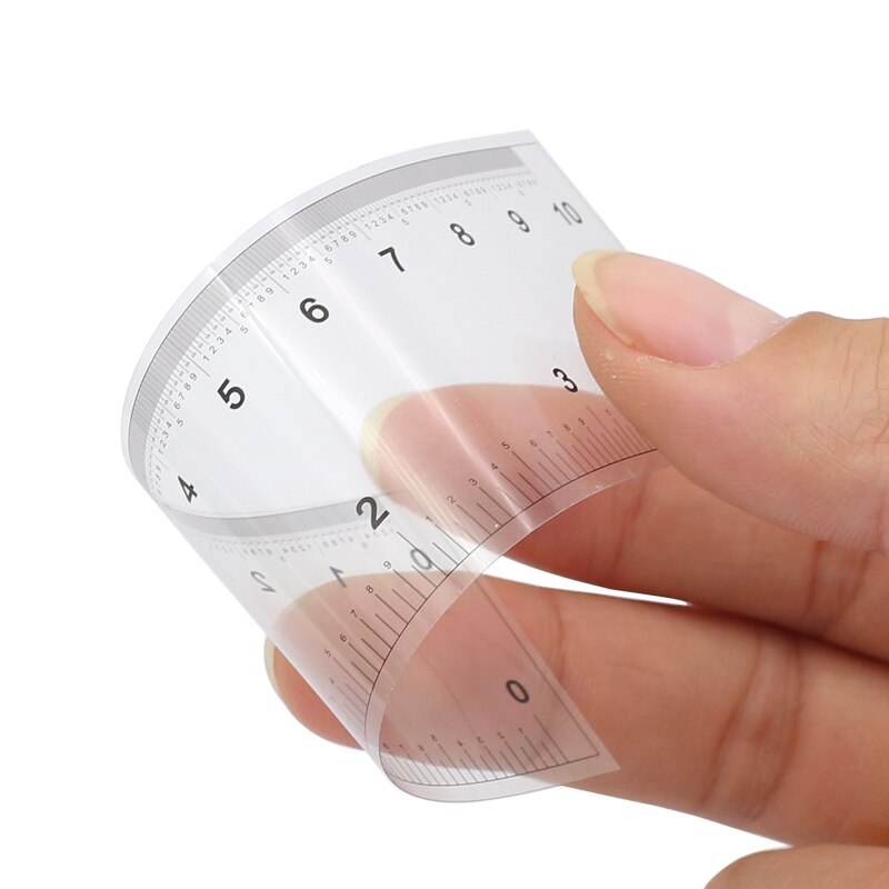 Règle de Film, règle souple transparente de 10/30/60/100/150cm, échelle de redressement (Angle R) de 30CM, carte d&#39;étalonnage de mesure de 0.1mm/0.5mm