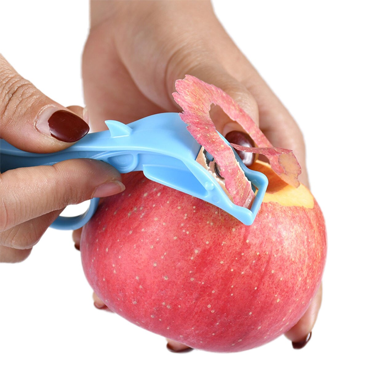 Monitoimirengas turvallinen kuorija hedelmänkuorija muovi appelsiinin kuorintakone omenan kuorintaveitsi товары для кухни