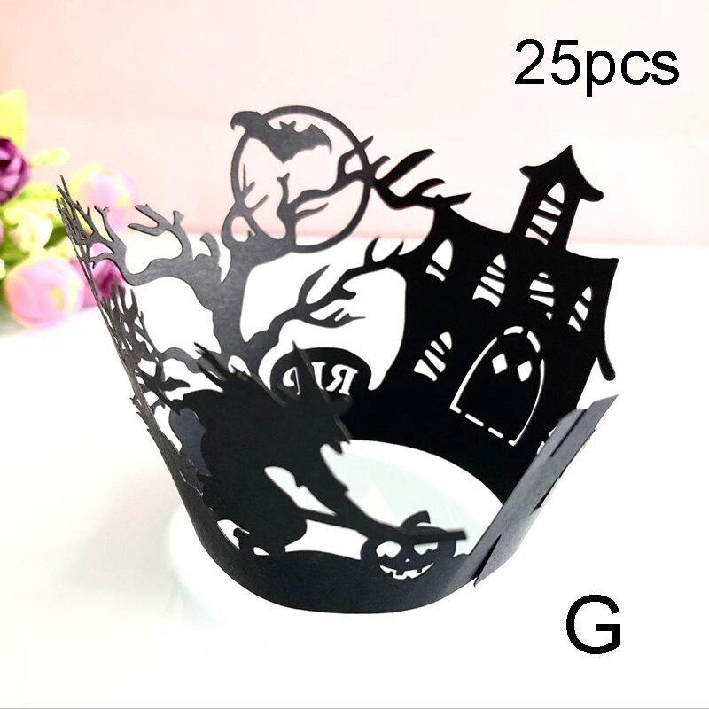 25 sets/muffin cake cupcakes modellering eyeliner cake bakken cake box party cup doos cake tray mold decoratie toolsMK: G