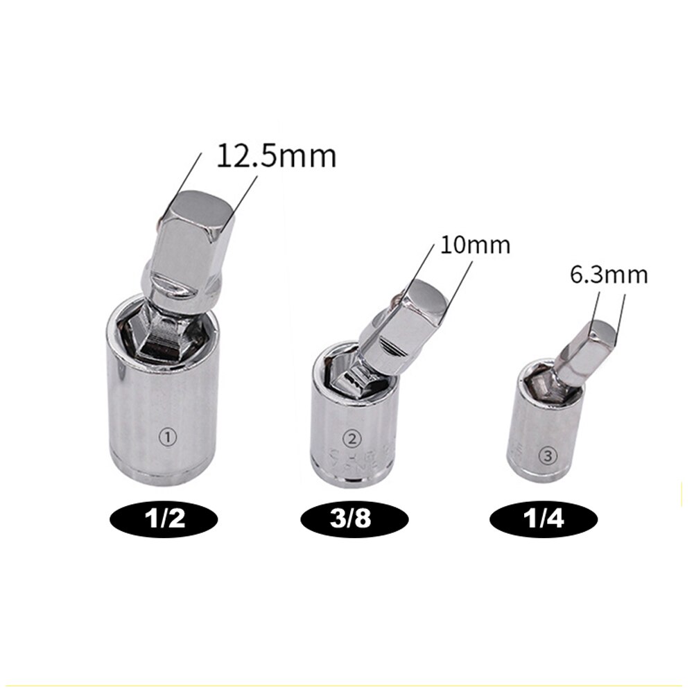 2022 Universal multi joint Wrench Socket adapter Special 1/4 3/8 1/2 sleeve universal joint Adapter Manual Socket Impact Tool