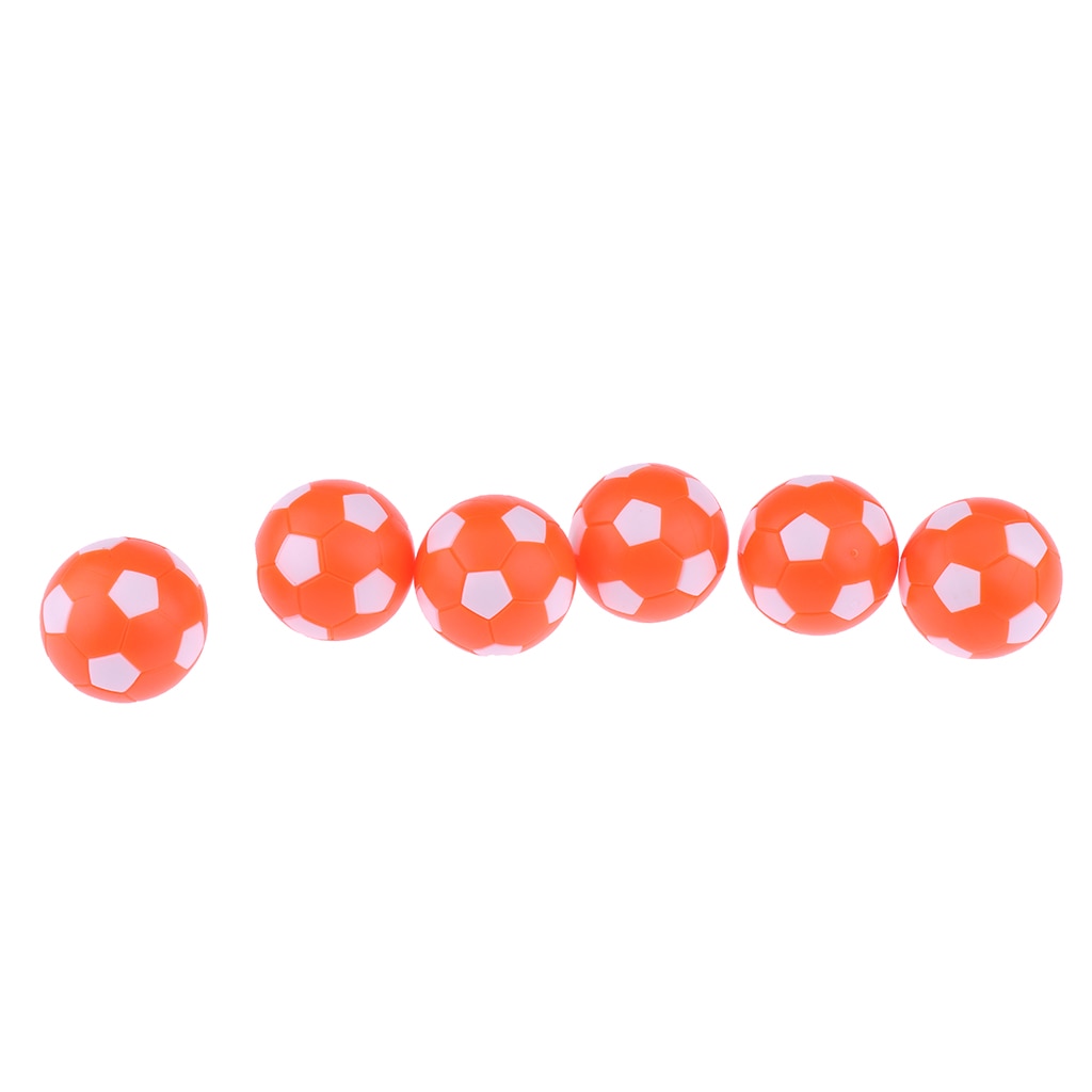 Balles en plastique de Football de 36mm de 6 pièces pour la Machine de baby-foot