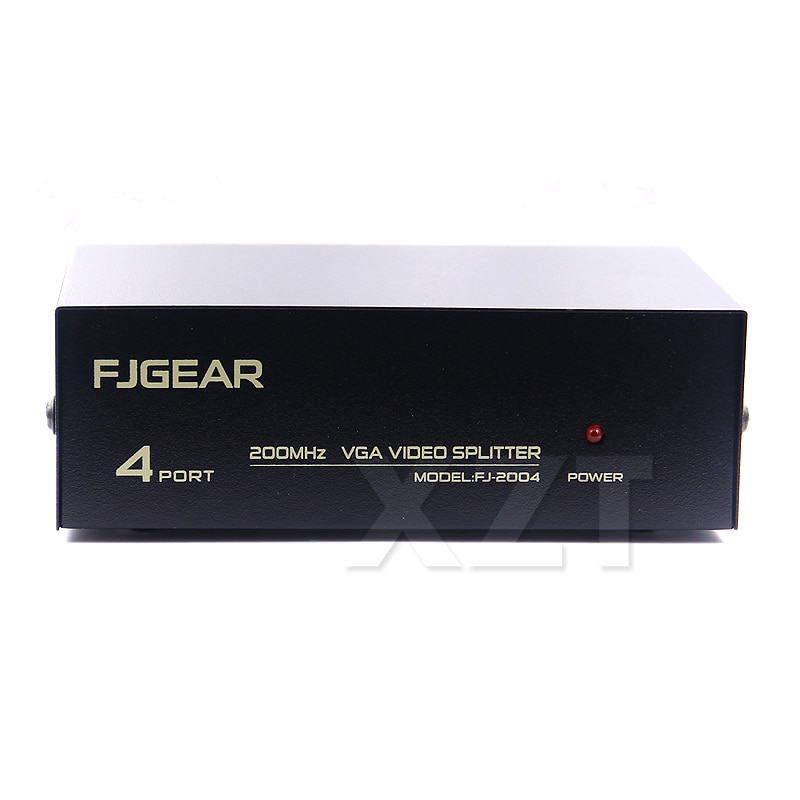 VGA Switch 4 Port VGA Output SVGA Video HD Signal Amplifier Booster 1x4 Splitter 200MHz 1920*1440 for PC Monitors