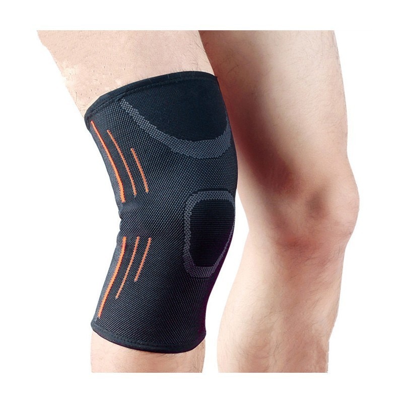 Elastische Bandage Knie Pads Verstelbare Veiligheid Sport Knee Pad Protector Sleeve Voor Basketbal Volleybal Kniebrace Ondersteuning M L XL