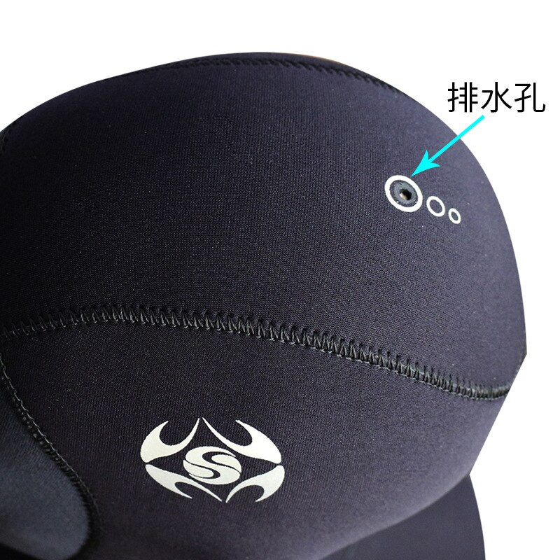Neopreen Wetsuit Dive Hood Vented Bib Kap 3MM voor Mannen Vrouwen, water Sport Cap Warme Comfortabele Slip-on voor Snorkelen Surfen