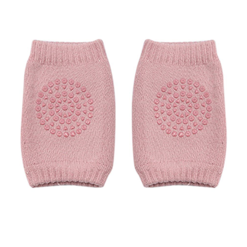 1 Pair Baby Protector Knee Pads Leg Thickened Terry Non-Slip Safety Crawling Accessory Baby Toddler Kids Leg Warmers Kneepad: light pink