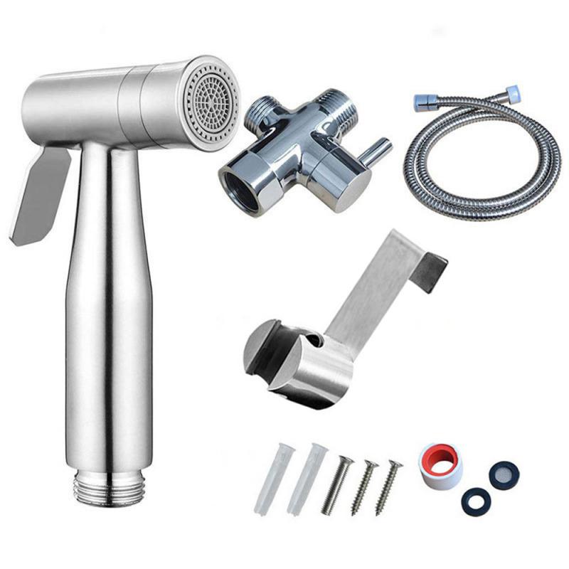 1 Pc Thuis Wassen Bidet Sproeier Set Accessoires Hand Held Installeren Abs Pet Wc Badkamer Douche Luier Cleaning Hose houder