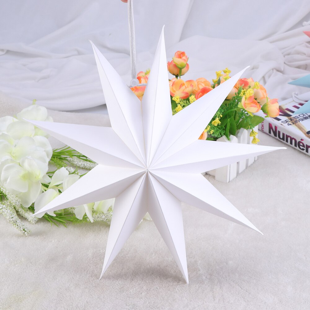 1pc Paper Star Paper Lamp Shade Decorative Handmade Eco-friendly Lamp Accessory for Home Party Festival