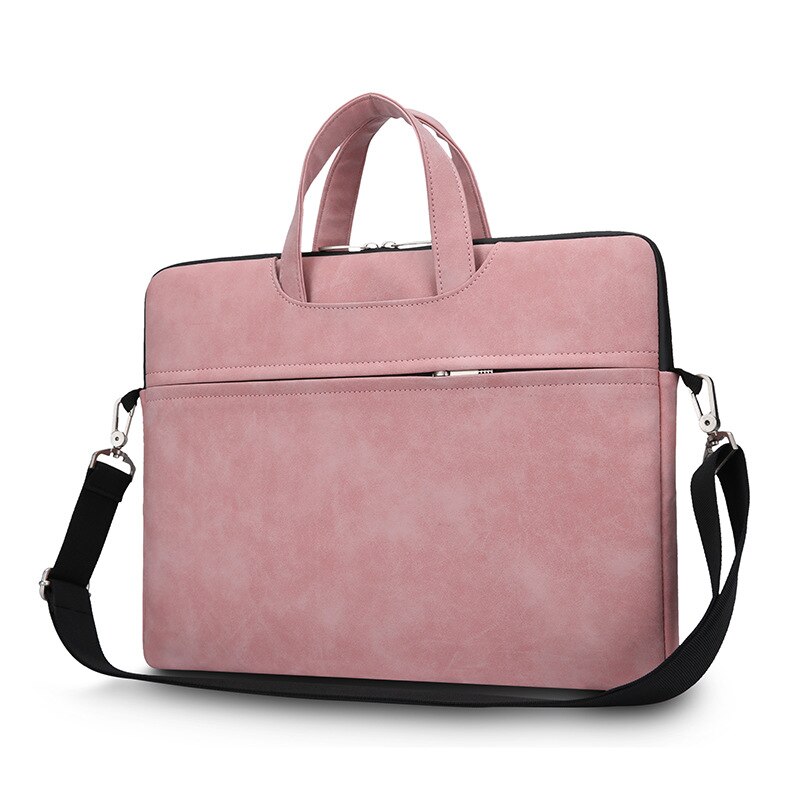 Laptop Bag Case Vrouwen Aktetas Schouder Handtassen Rits Computer Sleeve Case Voor 13-15.6 Inch Laptop Pc Tablet