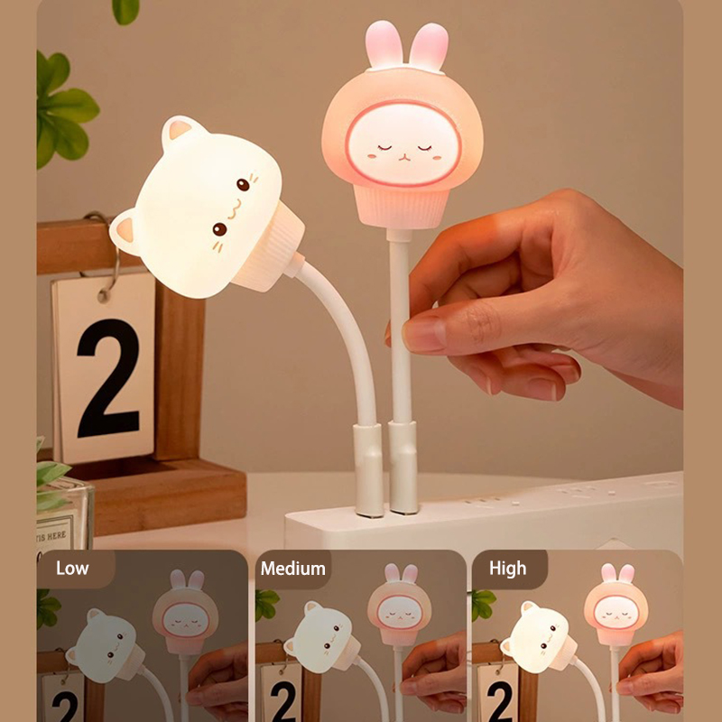 Mini usb led natlampe med fjernbetjening, dæmpbar sengelampe, bærbar lampe til børn, soveværelse, børneværelse