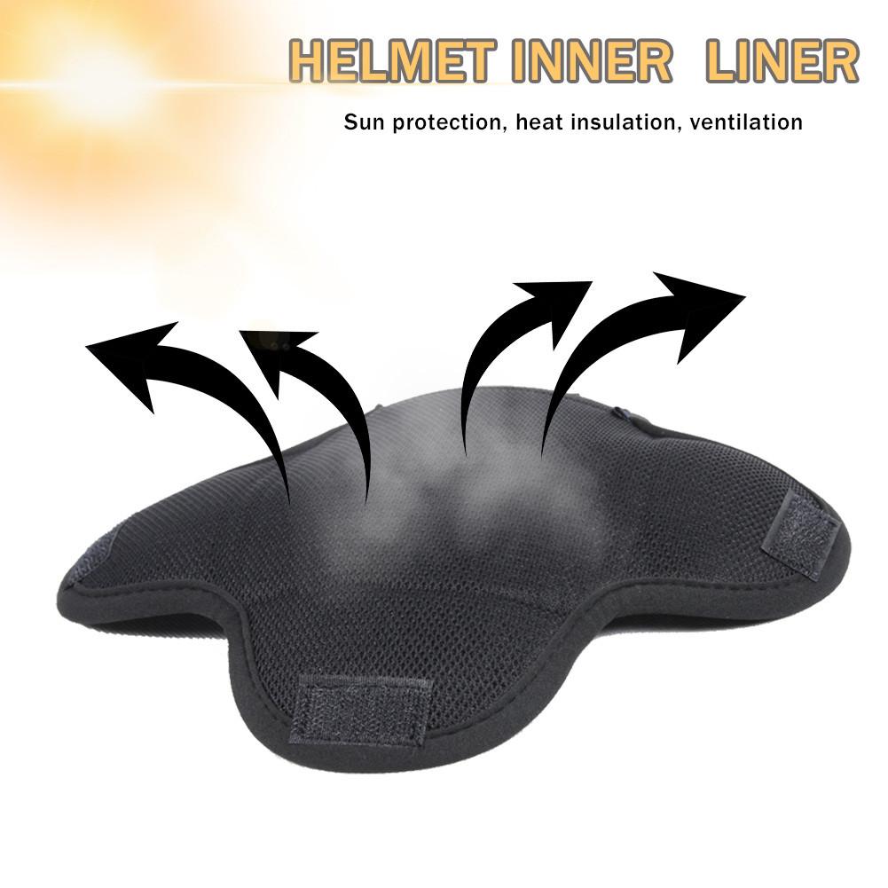 Motorhelm Liner Warmte Isolatie Sneldrogende Helm Liner Ademend Zweet Wicking Kussen Pad Insert Helm Voering Moto