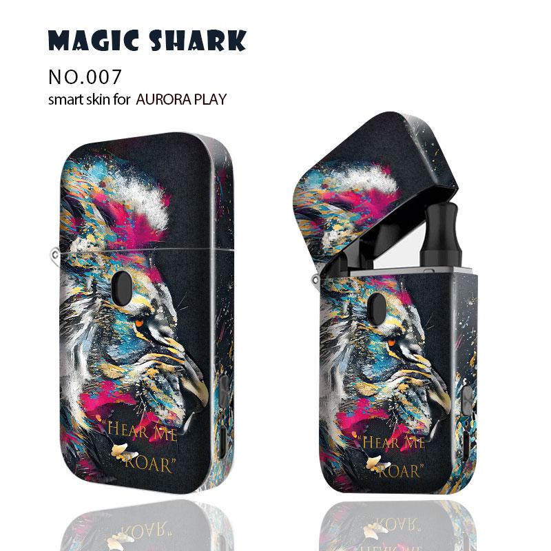 Magie Shark Coole Leopard Fuchs Tiger Lion Wolf PVC Fall Aufkleber Haut Abdeckung Warp Film für Aurora Spielen 001 -010: 007