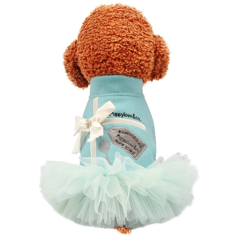 Hond Hoodie Hond Jurk Hond Rok Kat Puppy T-shirt Jas Herfst/Winter Kleding Apperal 2 Kleur