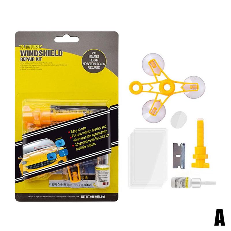 Voorruit Reparatie Kit Autoruit Glas Kras Reparatie Auto Crack Herstellen Reparatie Tool Car Window Screen Polijsten Auto Styling: A