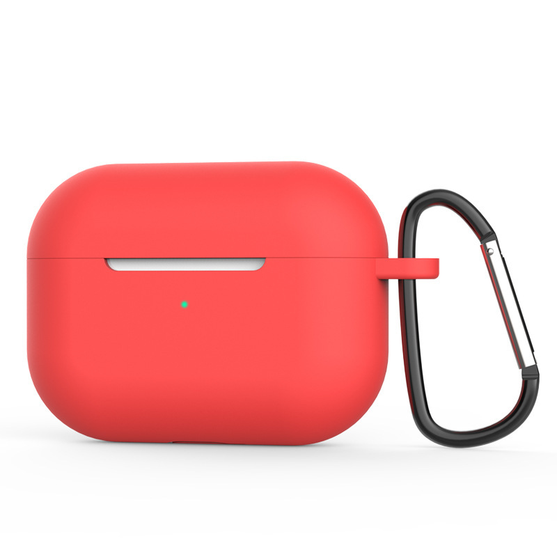 Soft Silicone Case for Apple Airpods Pro Wireless Headset Case for AirPods Pro Charging Box Solid Color Earphones Case: Lvory