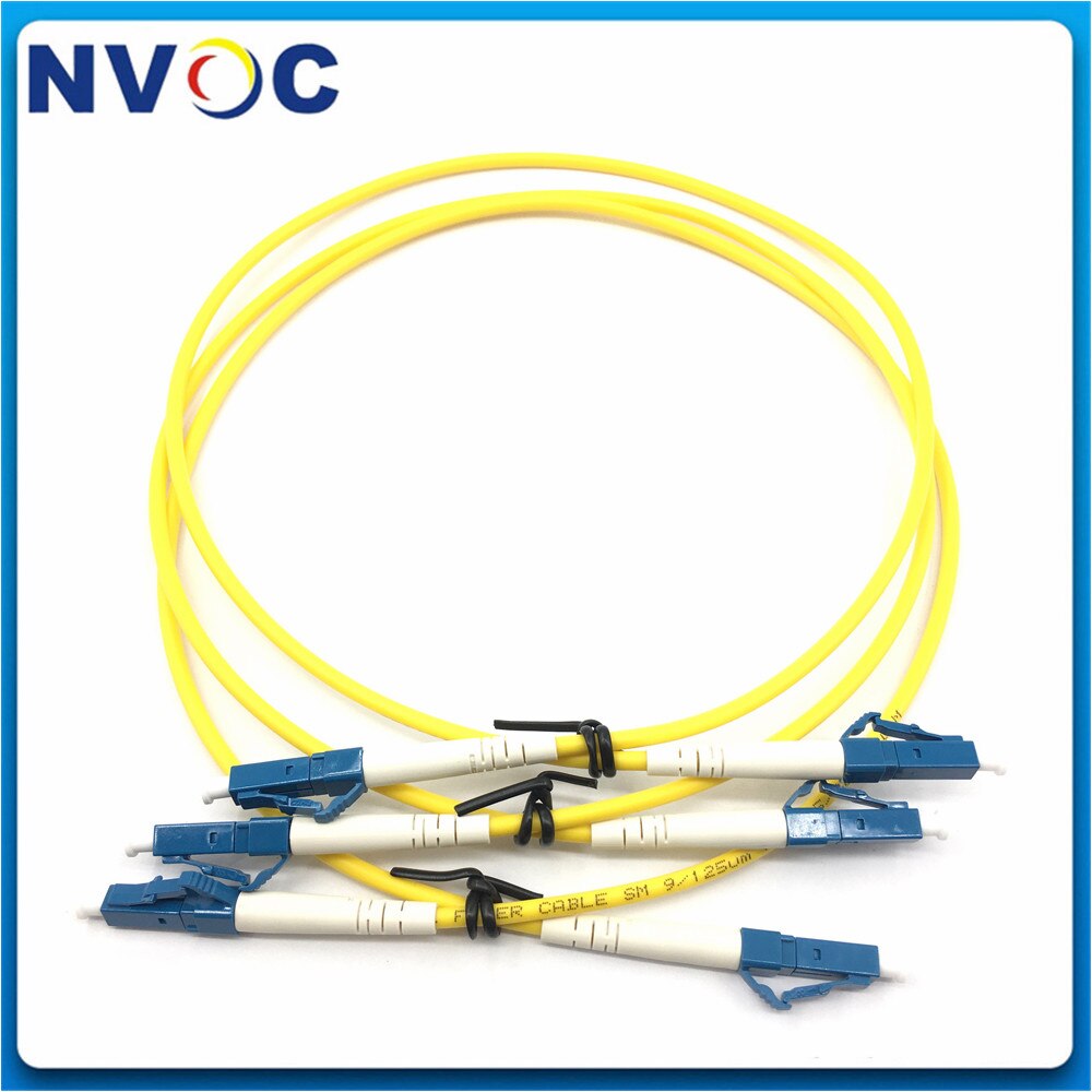 10Pcs/Lot,Single Mode,G652D,Simplex,0.5/1/1.5M,3.0mm,PVC,LC/UPC-LC/UPC Fiber Optic Patch Cord,SM SX LC UPC 0.5M Fiber Jumper