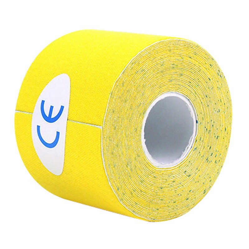Kinesiology Tape Athletic Taping Therapy Adhesive Bandage Waterproof Elastic Therapeutic Sports Tape For Knee Shoulder Elbow: Yellow