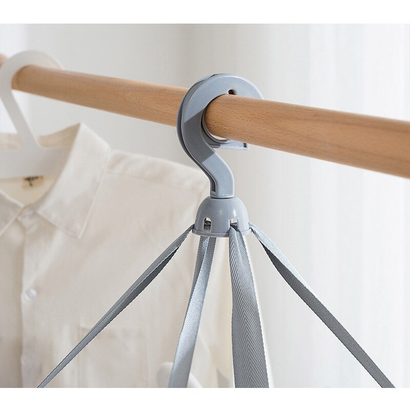 Enlarged Foldable Drying Nets Windproof Hook Steel Ring Multi-layer Clothes Basket Underwear Sweater Cloth Dry Rack Mesh Hanger