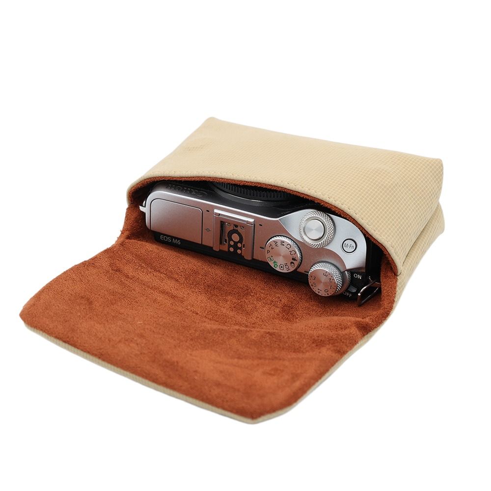 Sac Dslr sac de rangement pour appareil photo pochette pour appareil photo étui pour appareil photo épaissi étui souple confortable Micro sac unique: vert clair