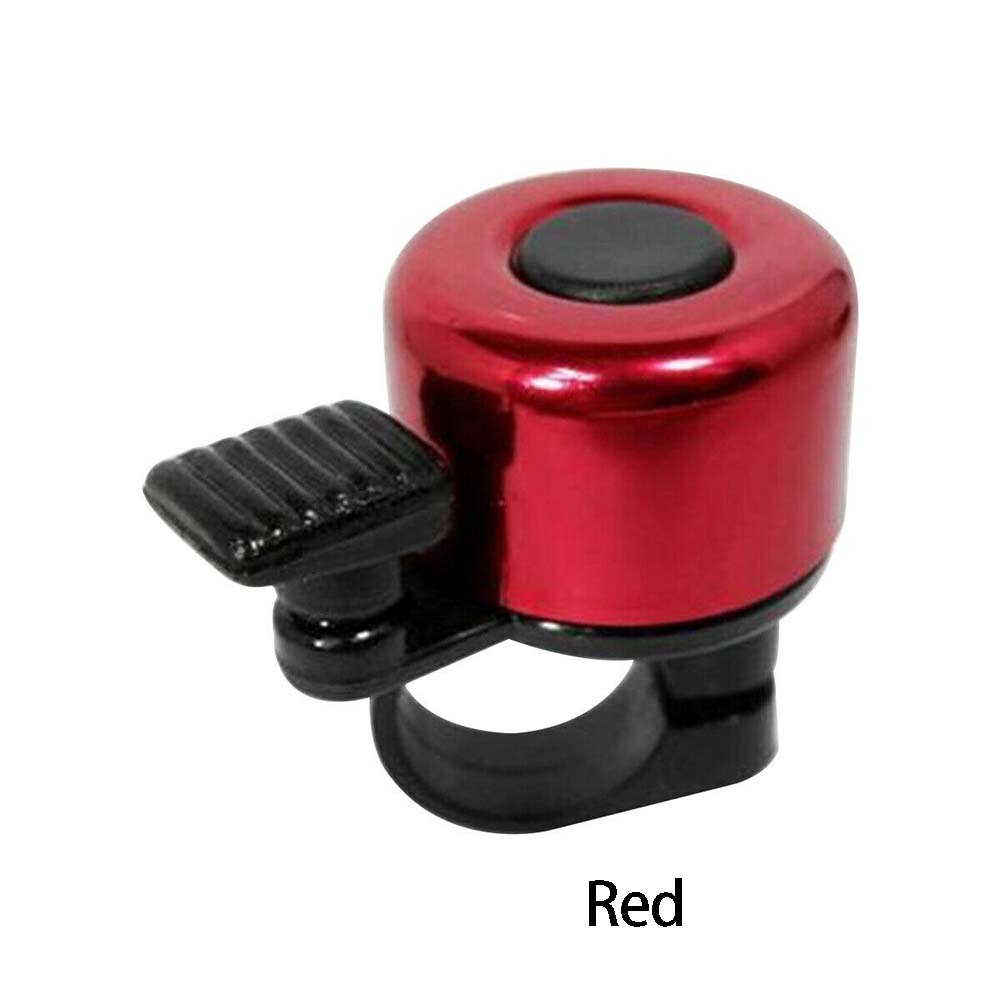 Aluminum Alloy Loud Sound Bicycle Bell Handlebar Safety Metal Ring Environmental Bike Cycling Horn Multi Colors Handlebar Bell: Red