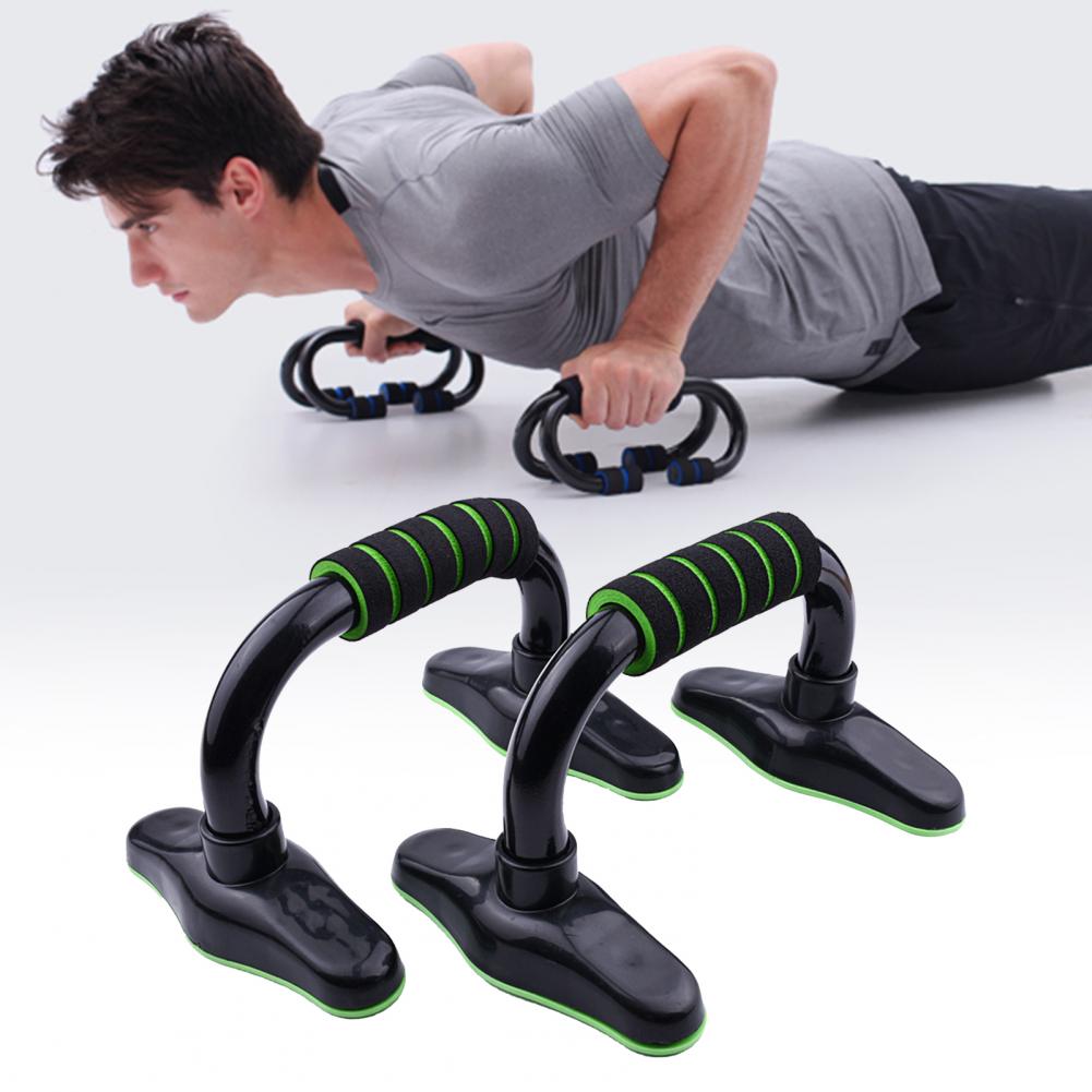 Stable Base 1 Pair Useful Floor Push Up Handles Bars Arm Muscle Building Push-up Stand Rack Sweat-Absorbed Home Workout