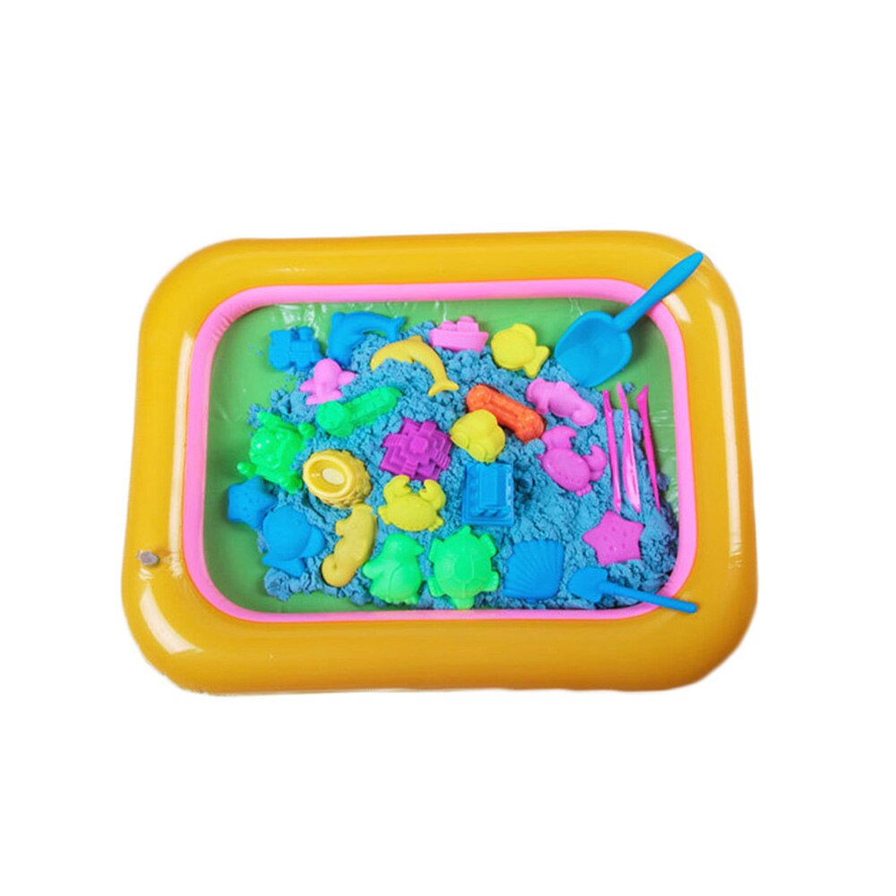 Opblaasbare Grootte 60*45Cm Zand Tafel Educatief Speelgoed Strand Zandbak Magic Spelen Zand Doos Zand Strand Mold Opblaasbare speelgoed