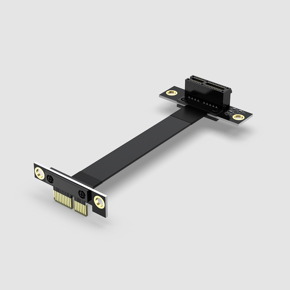 Ribbon Extension Cable Male-to-Female PCI-E3.0 1X Cable for Network Card Extension Cable 8Gbps PCI Express 1x Riser Card Ribbon