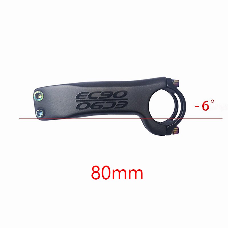 Carbon Stem EC90 Mountain Bike Stem Carbon Fiber Road Bike Handlebars Plus or Minus 6 Degrees/17 Degrees Road Bike Stem: 6-80mm
